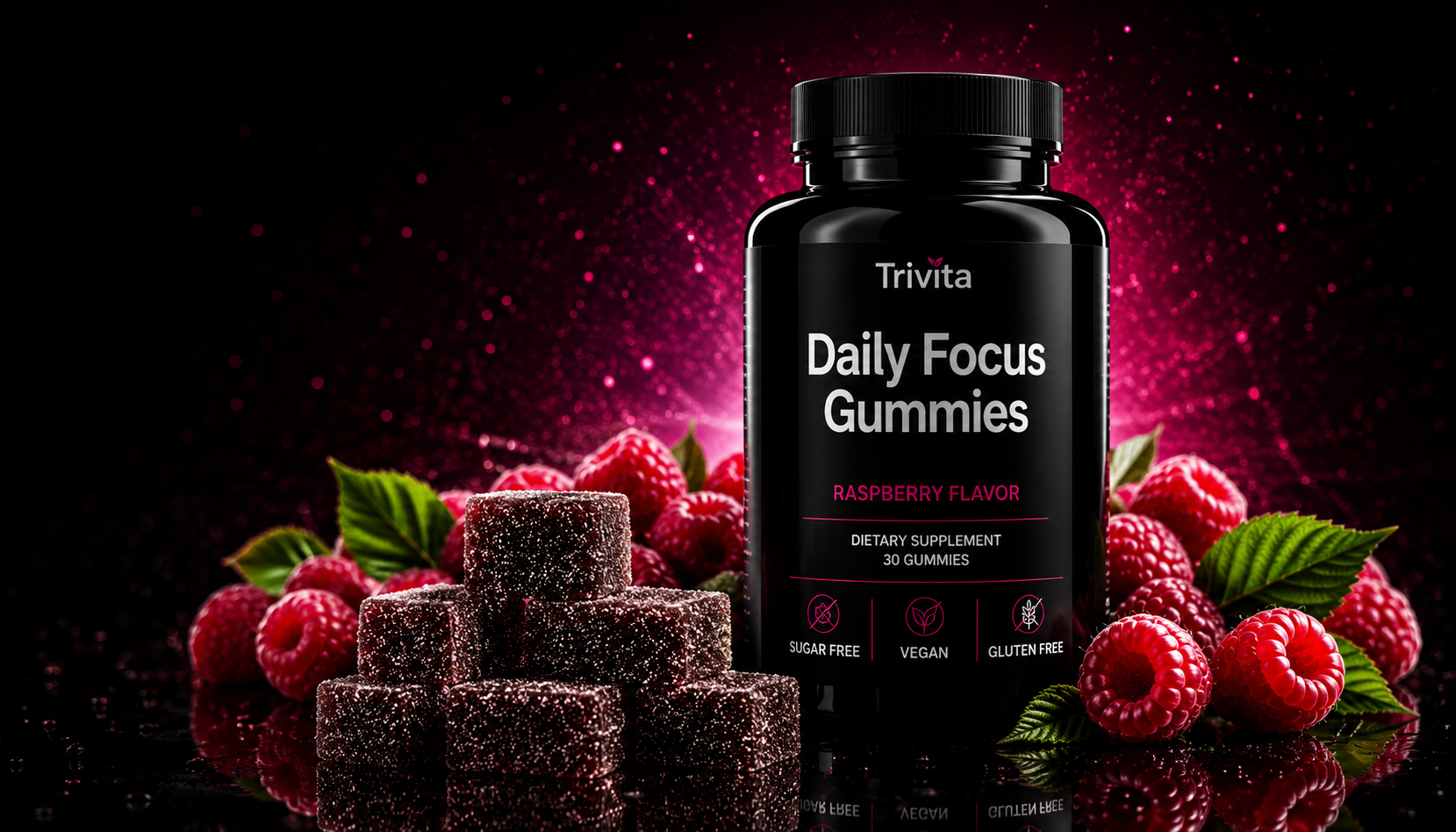 TRIVITA Daily Focus Gummies hero banner